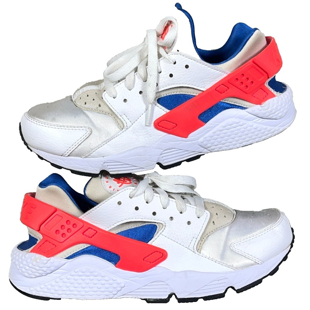 Nike Air Huarache Ultramarine Mens Size 8 White Blue Orange 2017 318429-112